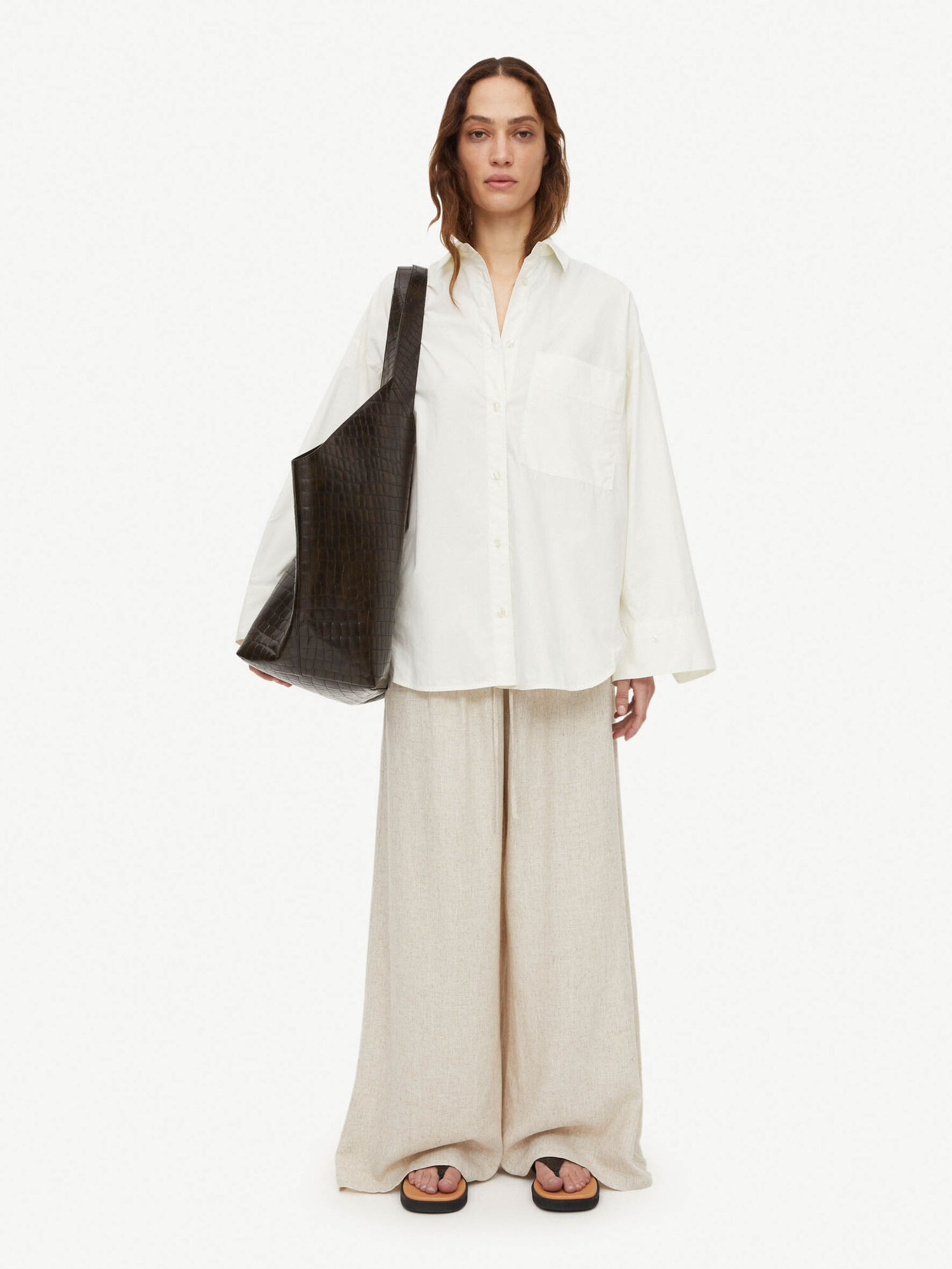 By Malene Birger Derris Organic Cotton Skjorta Vita | SE_BB58796