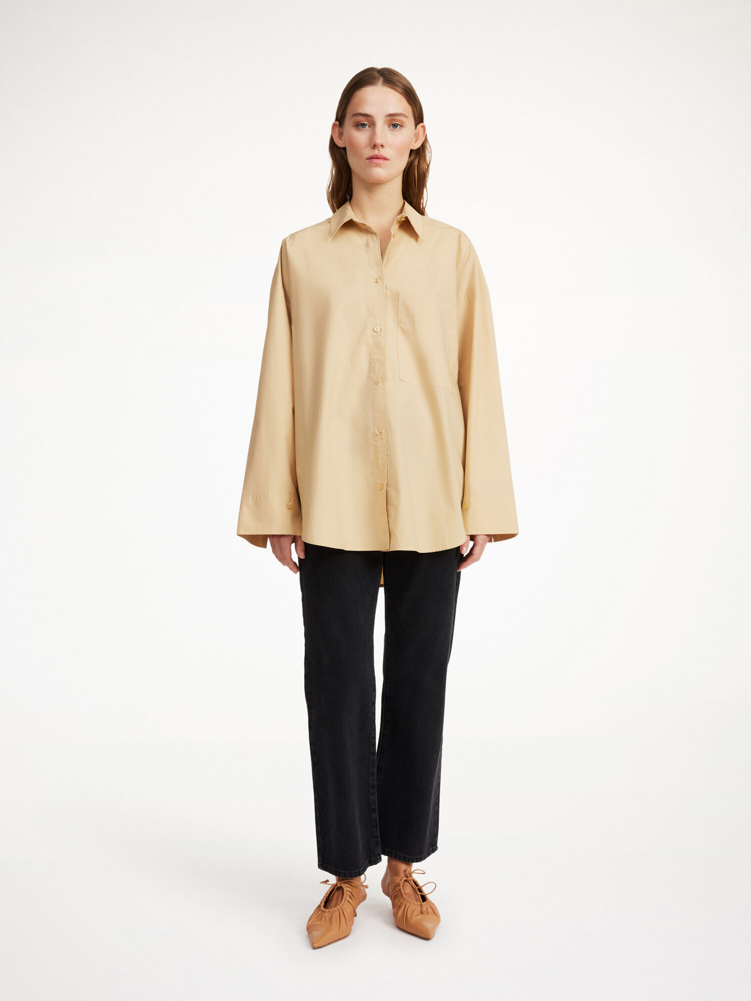 By Malene Birger Derris Organic Cotton Skjorta Mörk | SE_BB52398