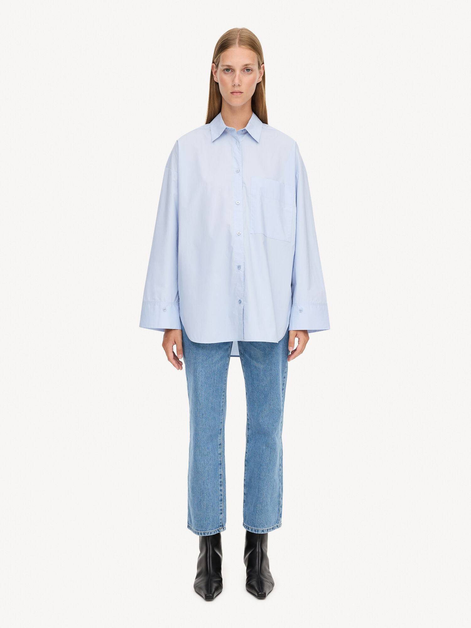 By Malene Birger Derris Organic Cotton Skjorta Blå | SE_BB21471