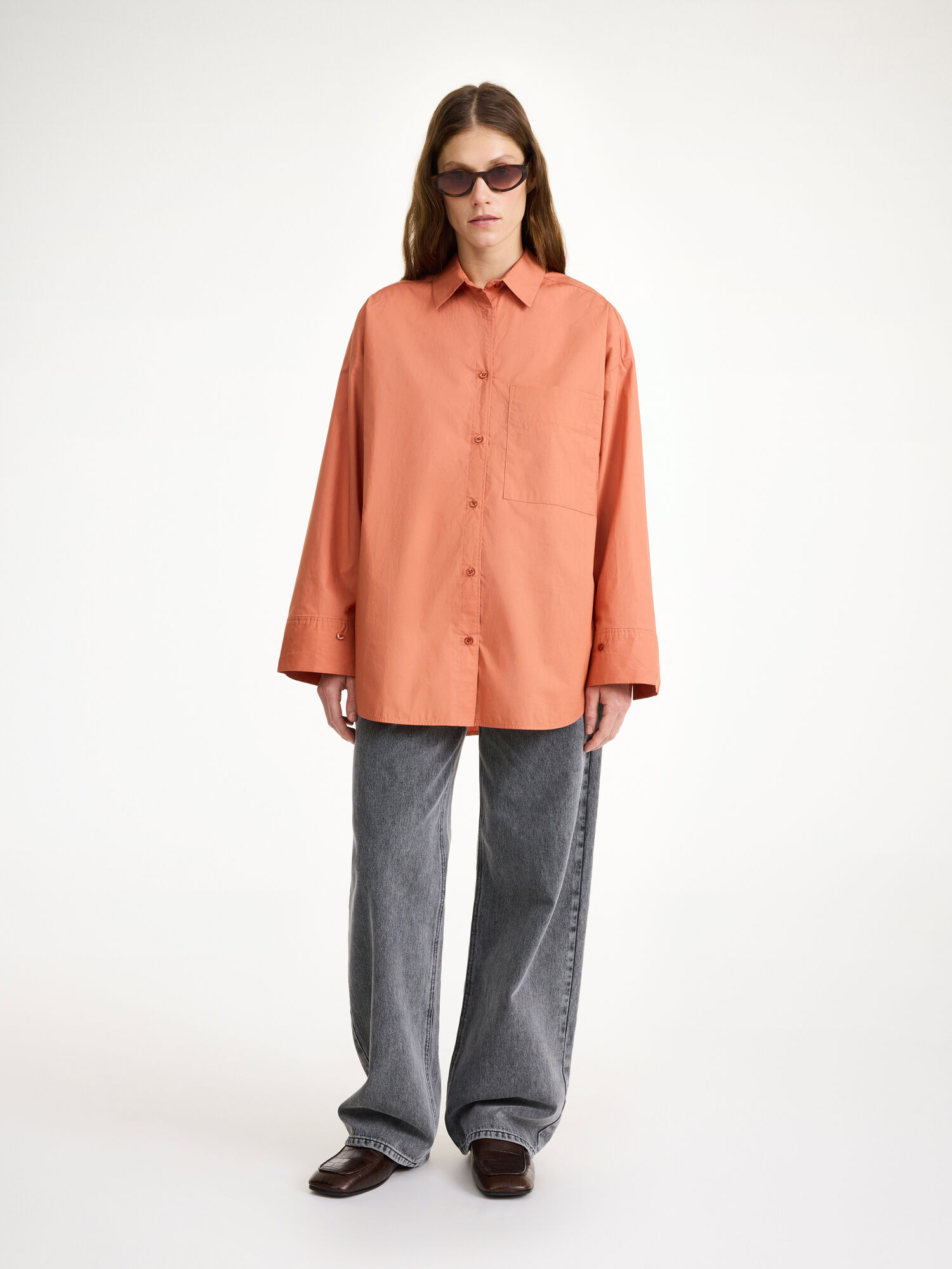 By Malene Birger Derris Organic Cotton Skjorta Mörk | SE_BB65124