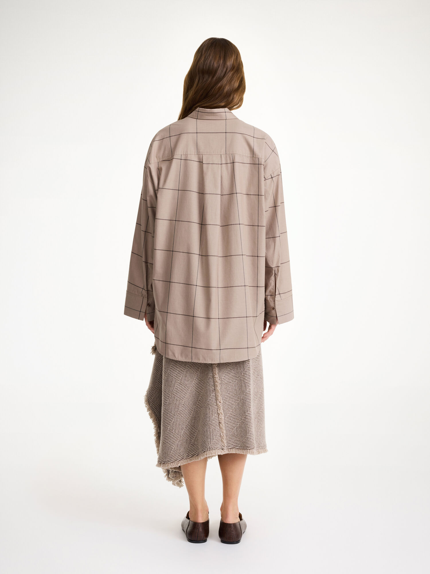 By Malene Birger Derris Organic Cotton Skjorta Autumn check | SE_BB44310