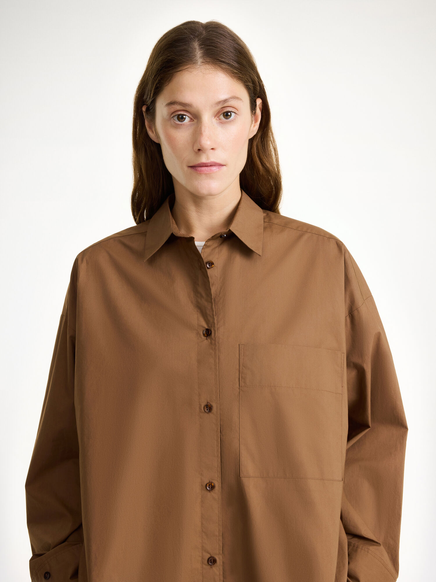 By Malene Birger Derris Organic Cotton Skjorta Bison | SE_BB17666