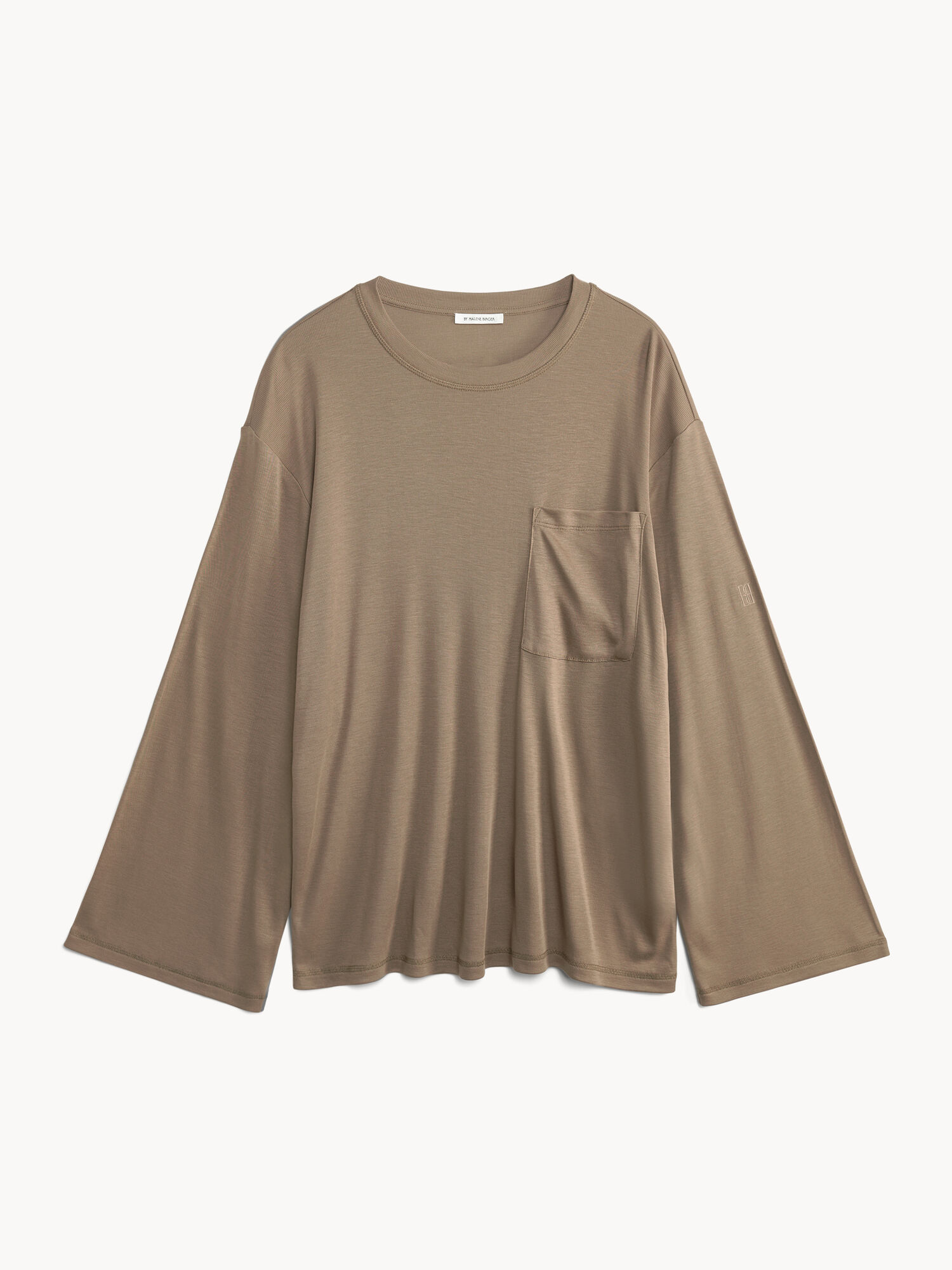 By Malene Birger Fayeh Oversized Longsleeve Blast Shitake | SE_BB87521