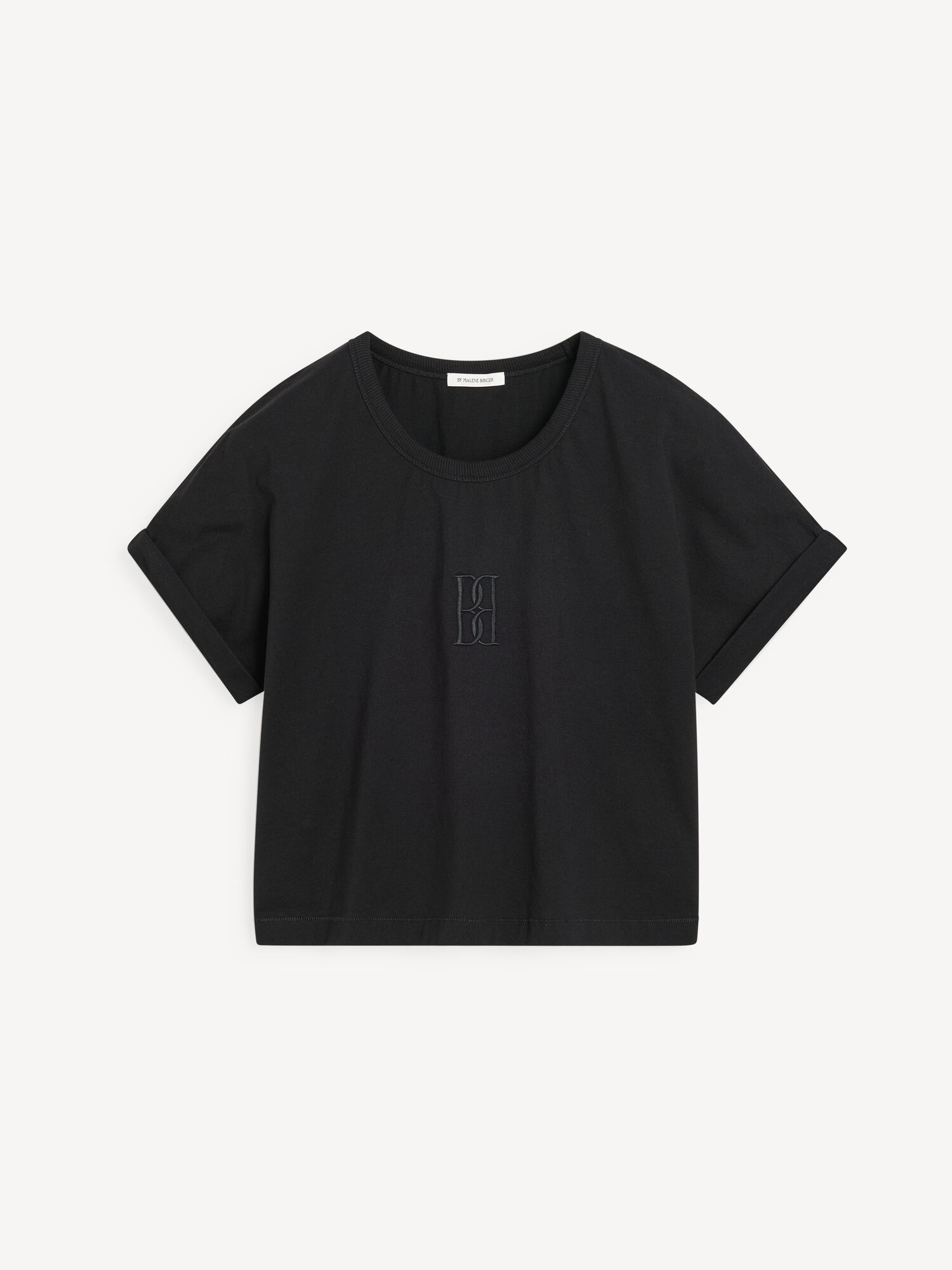 By Malene Birger Hedalia Organic Cotton T-shirt Blast Svarta | SE_BB46394