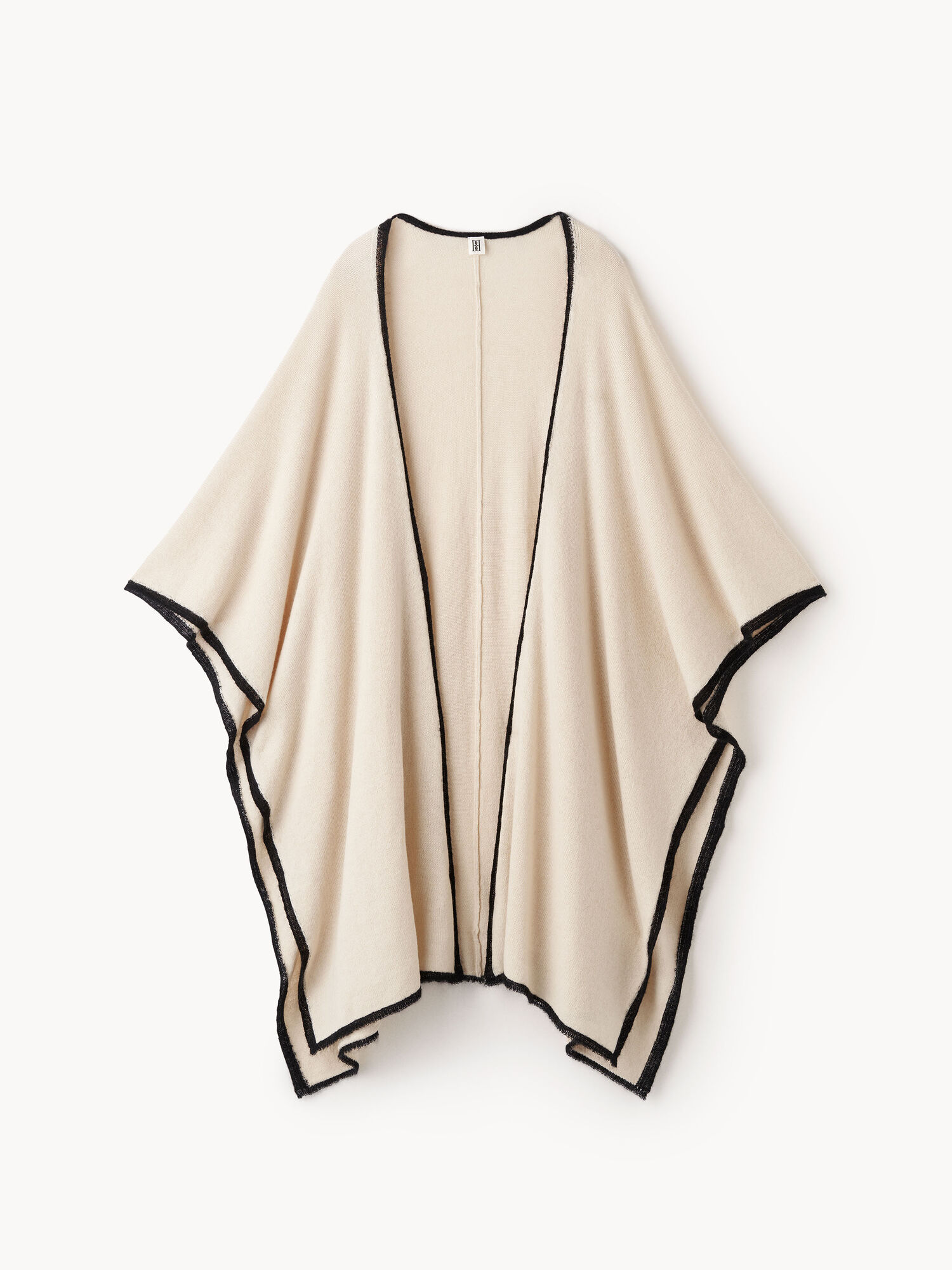 By Malene Birger Kassira Merino-blend Poncho Stickat Oyster Gray | SE_BB35546