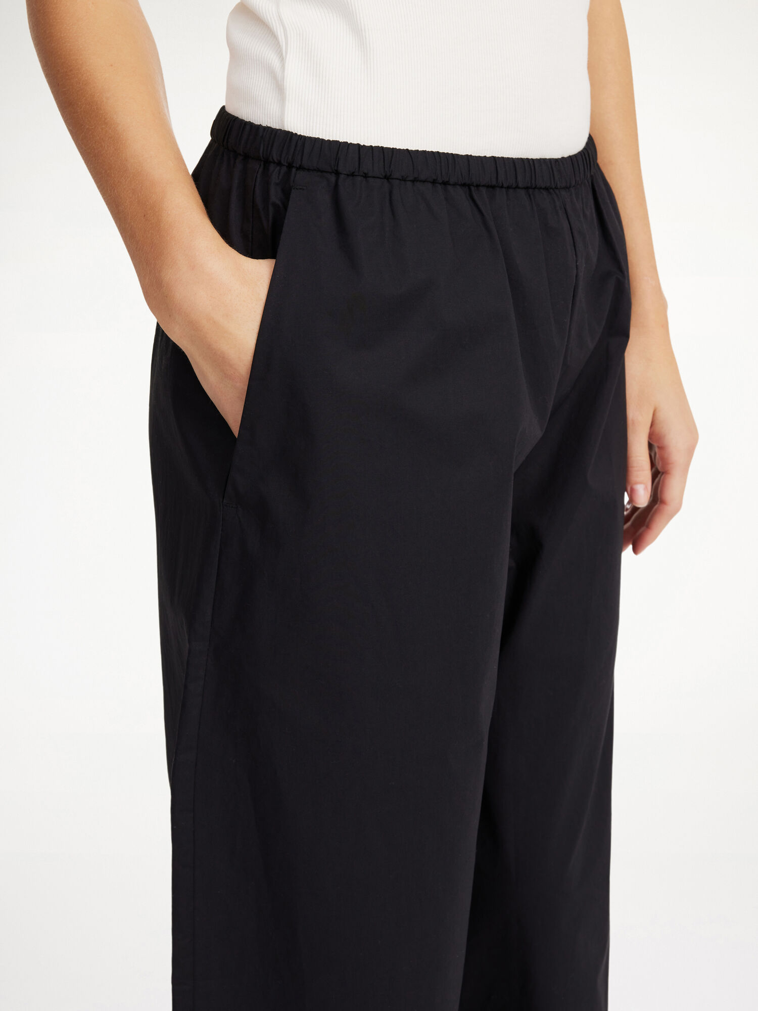 By Malene Birger Luisa High-waisted Långbyxor Svarta | SE_BB70563