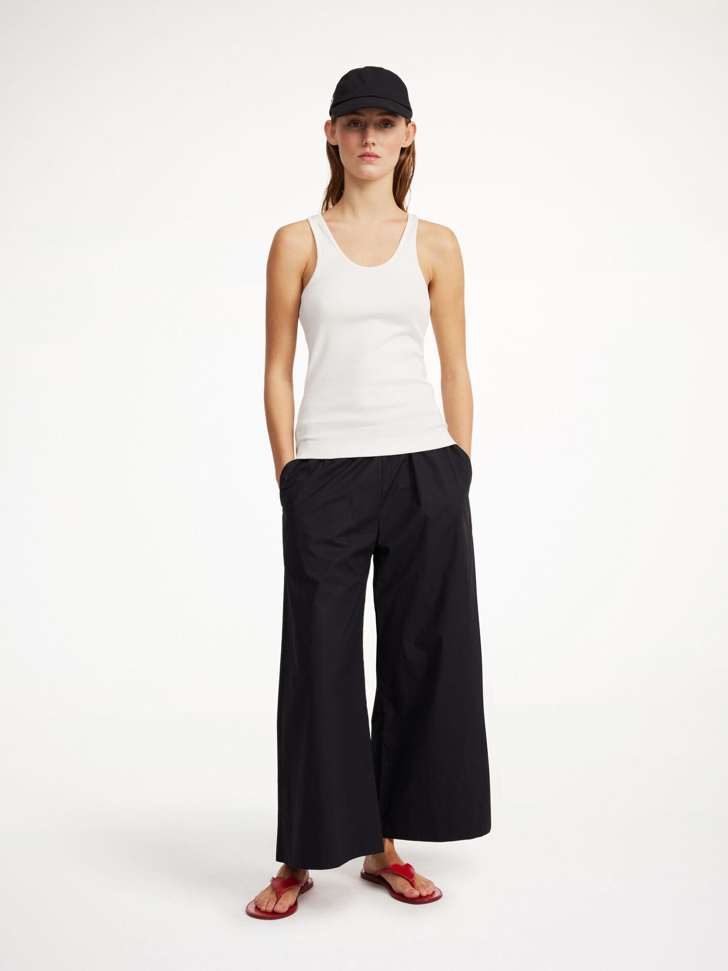 By Malene Birger Luisa High-waisted Långbyxor Svarta | SE_BB70563