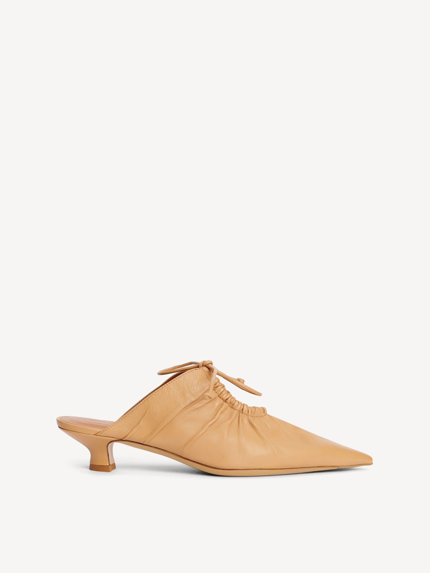 By Malene Birger Masey Leather Mules Skor Beige | SE_BB49370