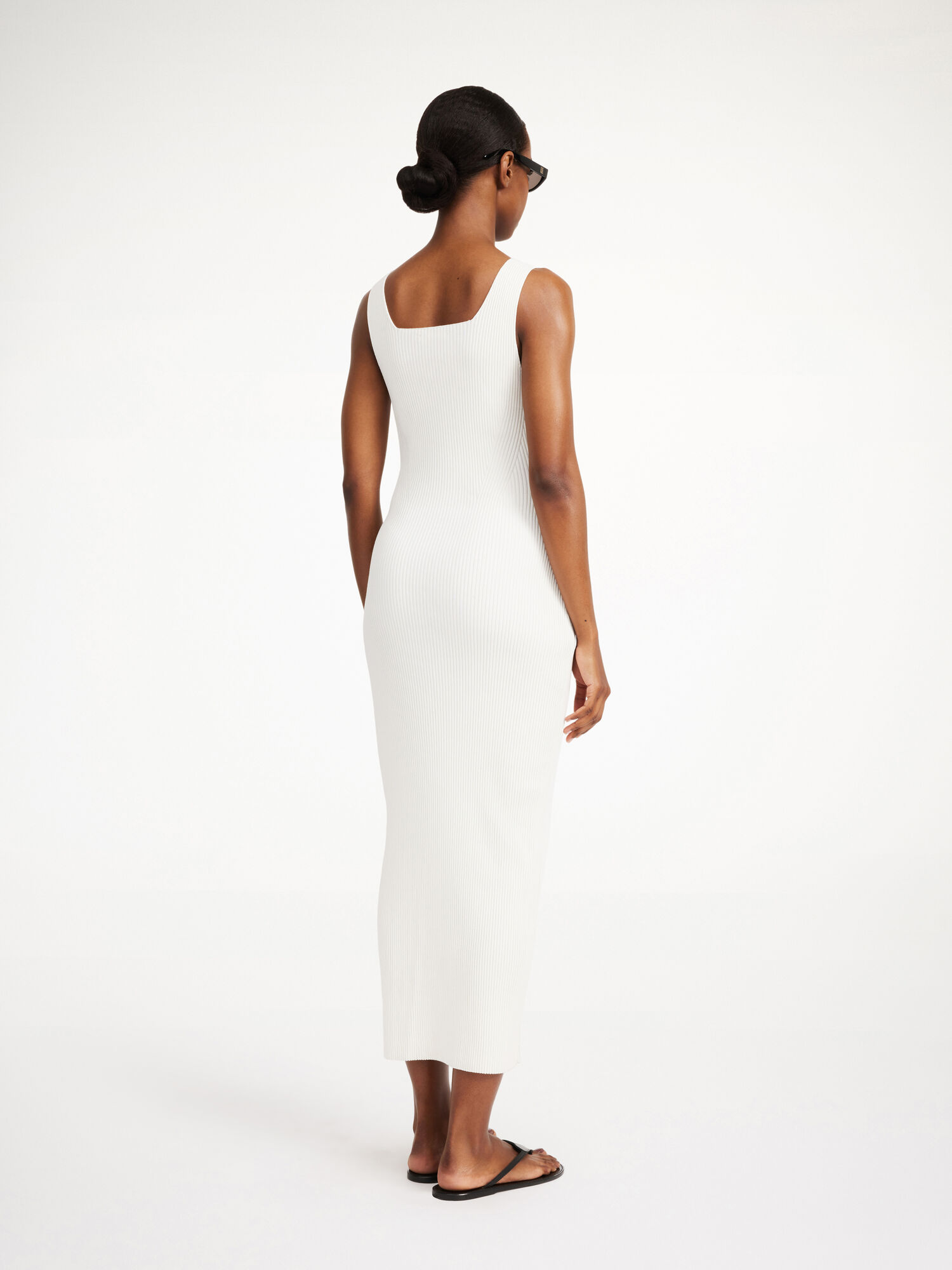 By Malene Birger Milelo Maxi Dress Stickat Vita | SE_BB92573