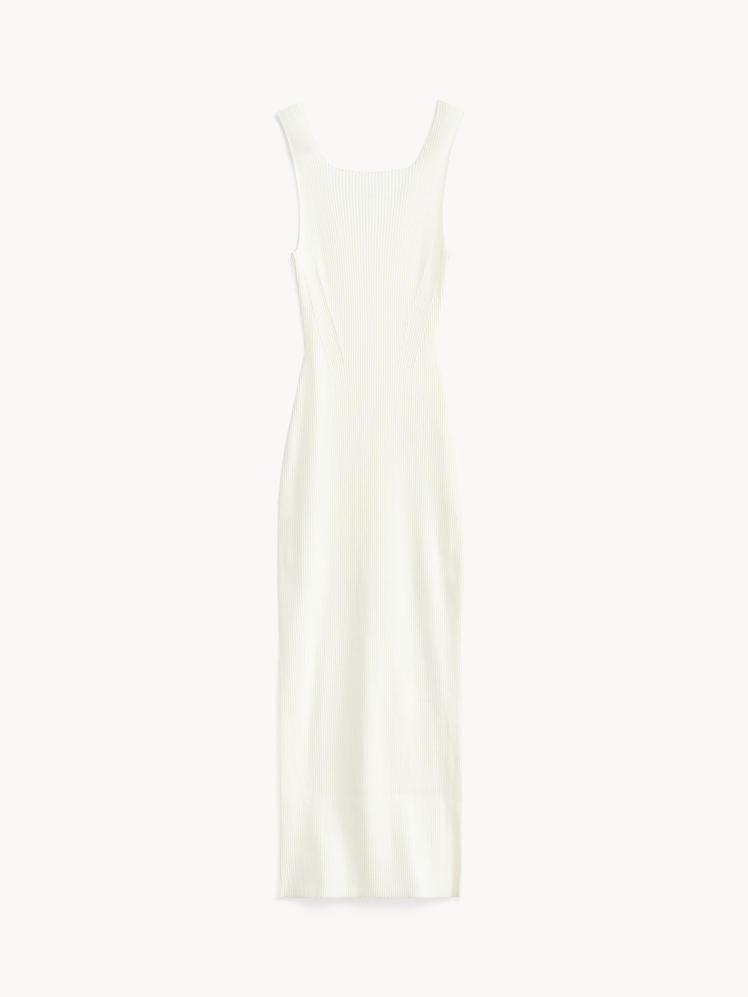 By Malene Birger Milelo Maxi Dress Stickat Vita | SE_BB92573