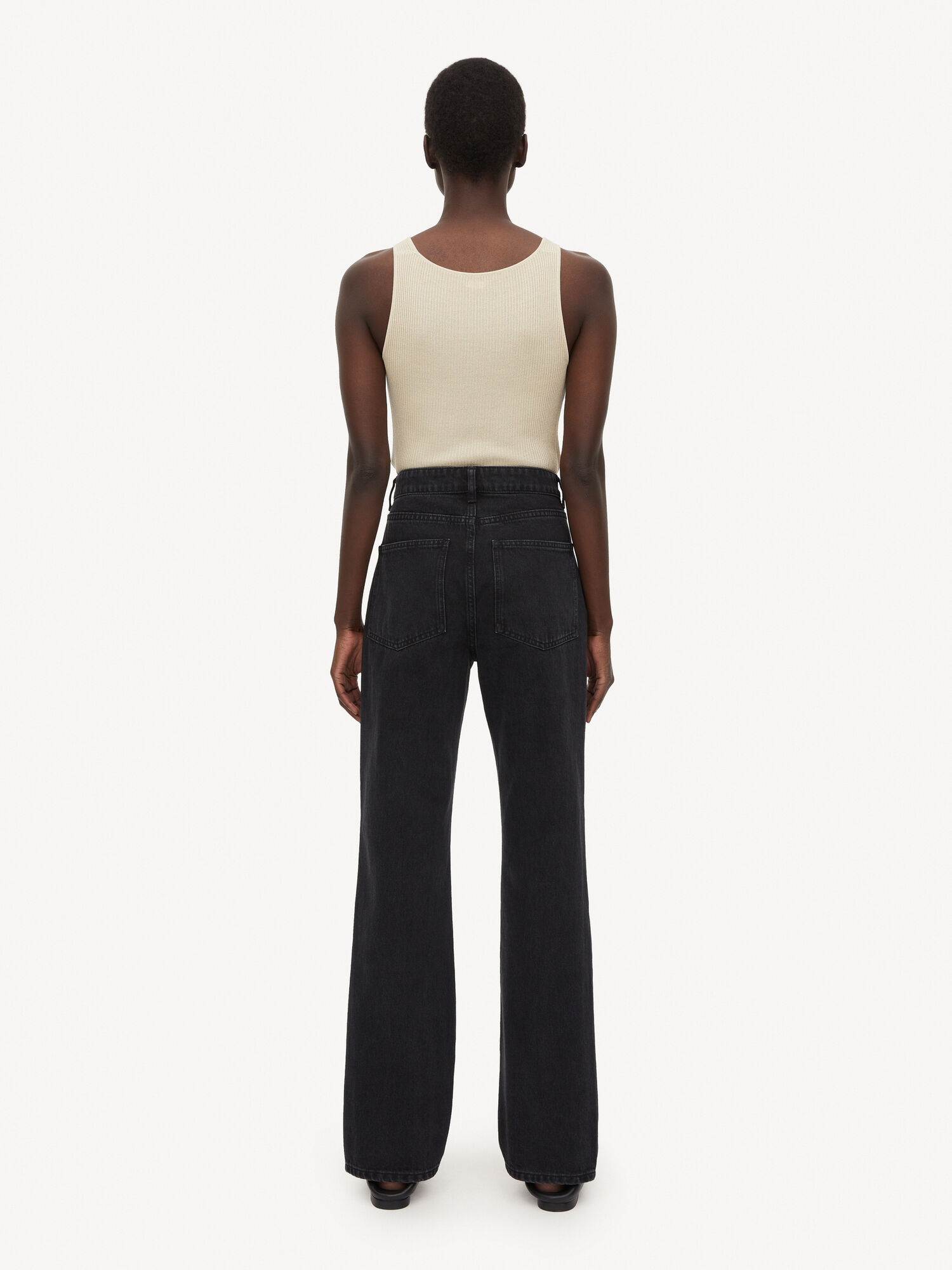 By Malene Birger Miliumlo Organic Cotton Jeans Svarta | SE_BB82340