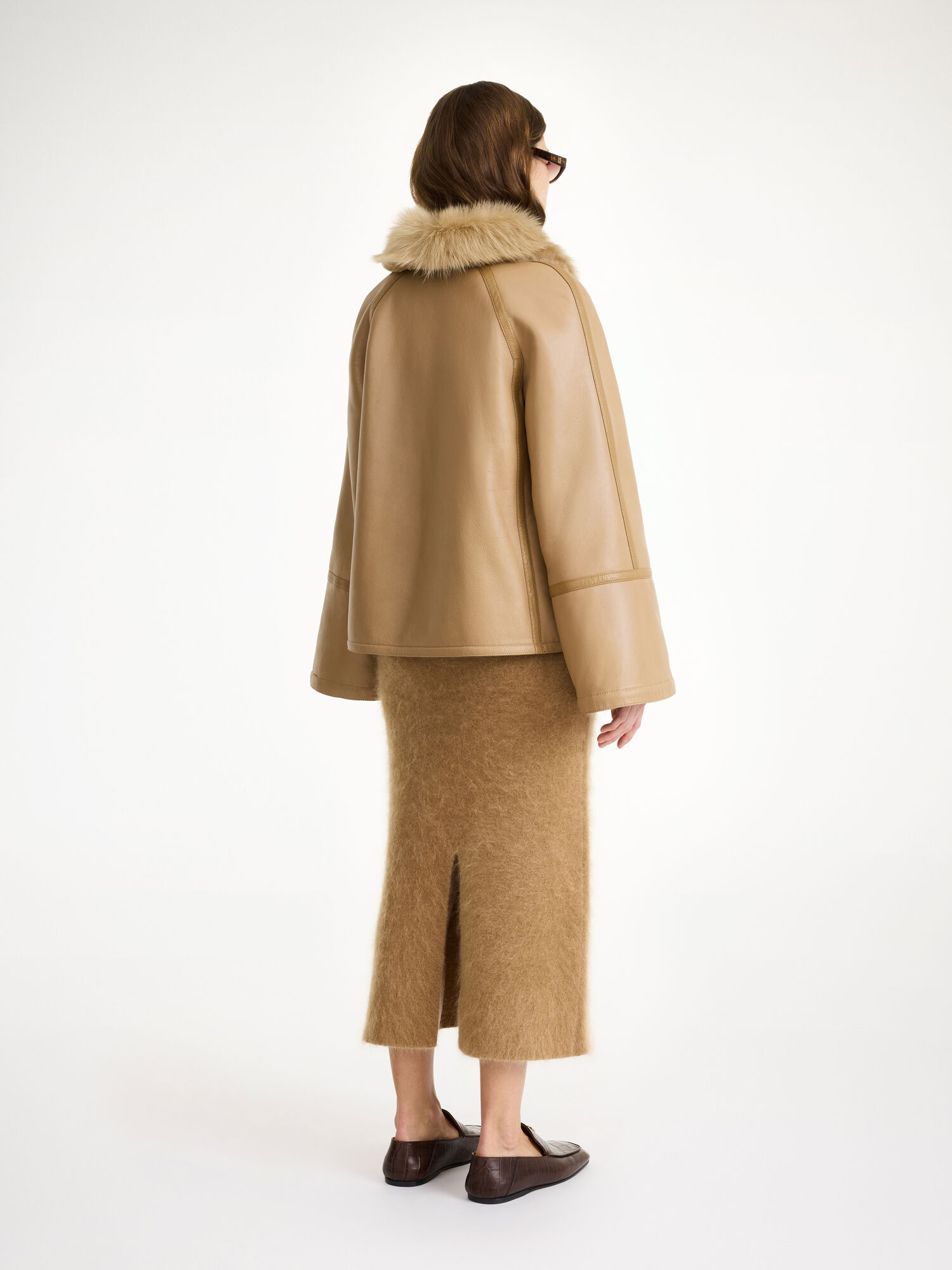 By Malene Birger Odellies Shearling Jackor Tannin | SE_BB32452