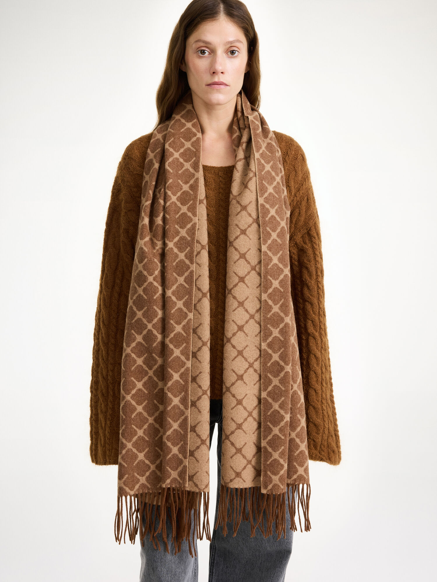 By Malene Birger Ortega Cashmere-blend Halsduk Bison | SE_BB25724