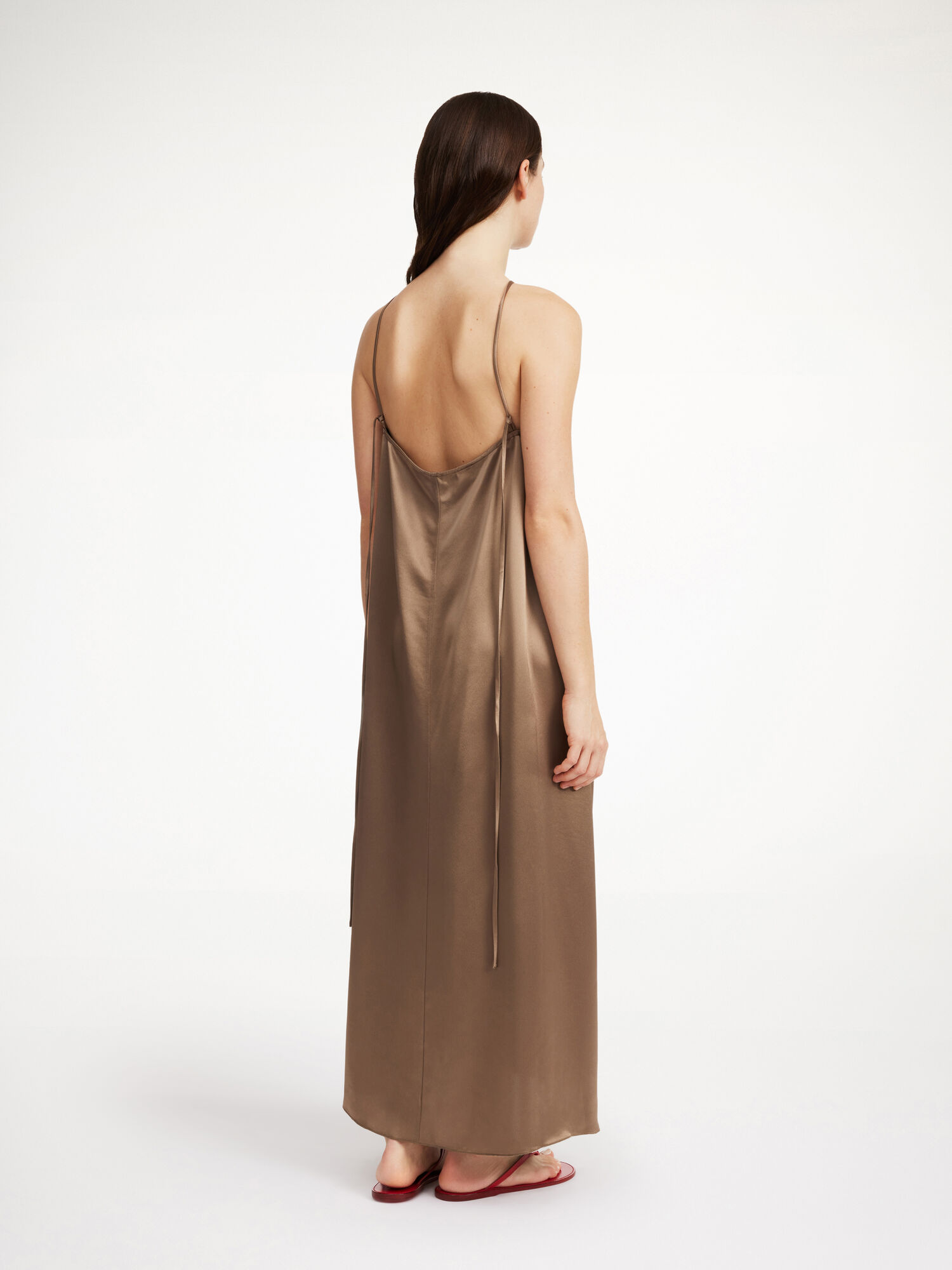 By Malene Birger Reganne Maxi Klänning Shitake | SE_BB46886