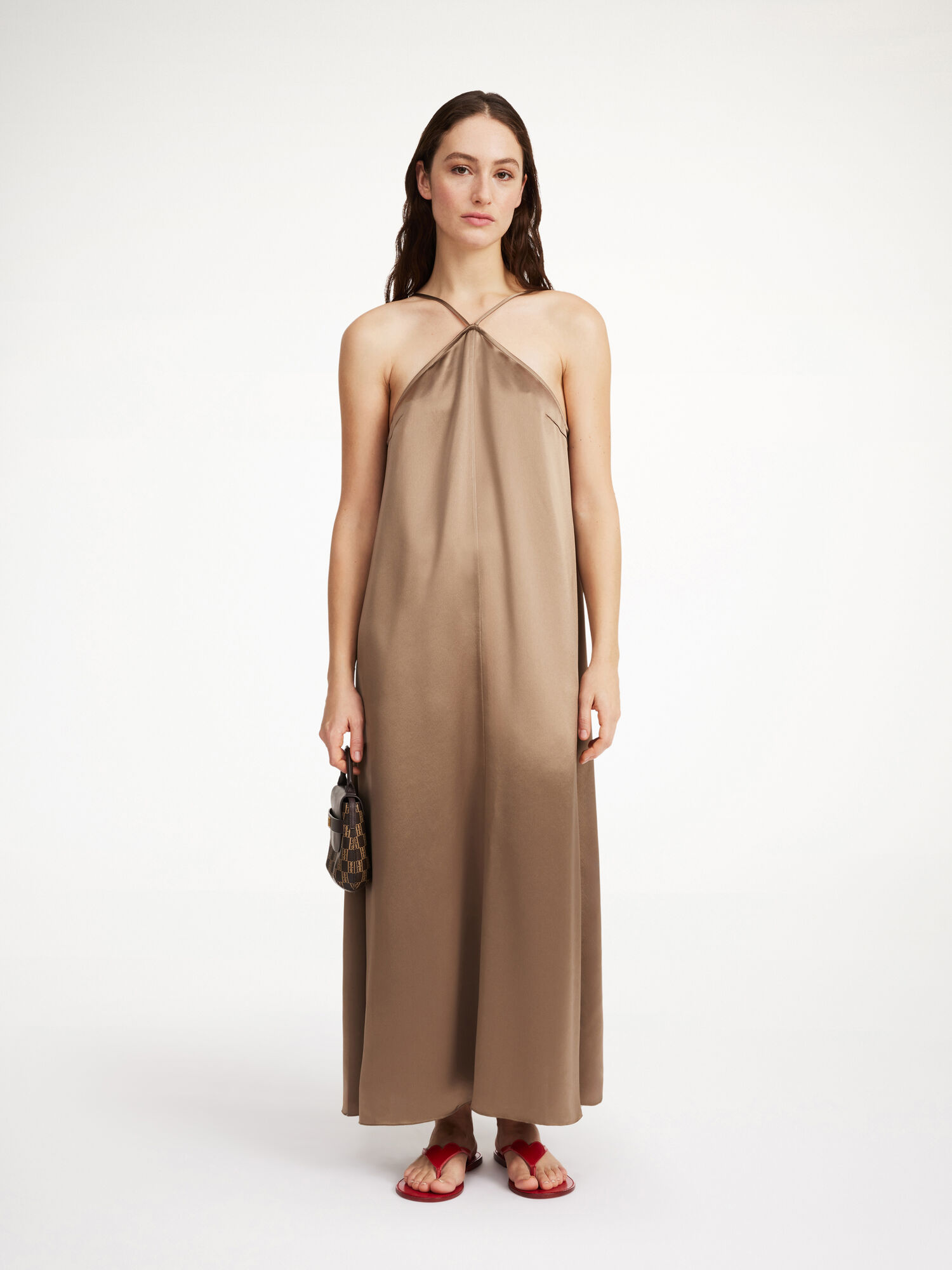 By Malene Birger Reganne Maxi Klänning Shitake | SE_BB46886