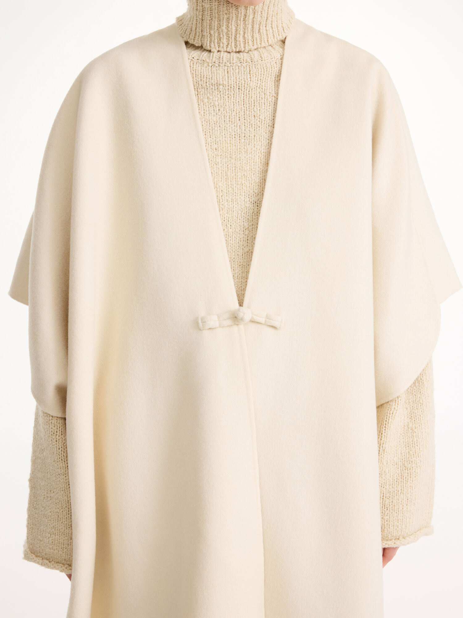 By Malene Birger Robertas Wool Cape Jackor Pearl | SE_BB39738