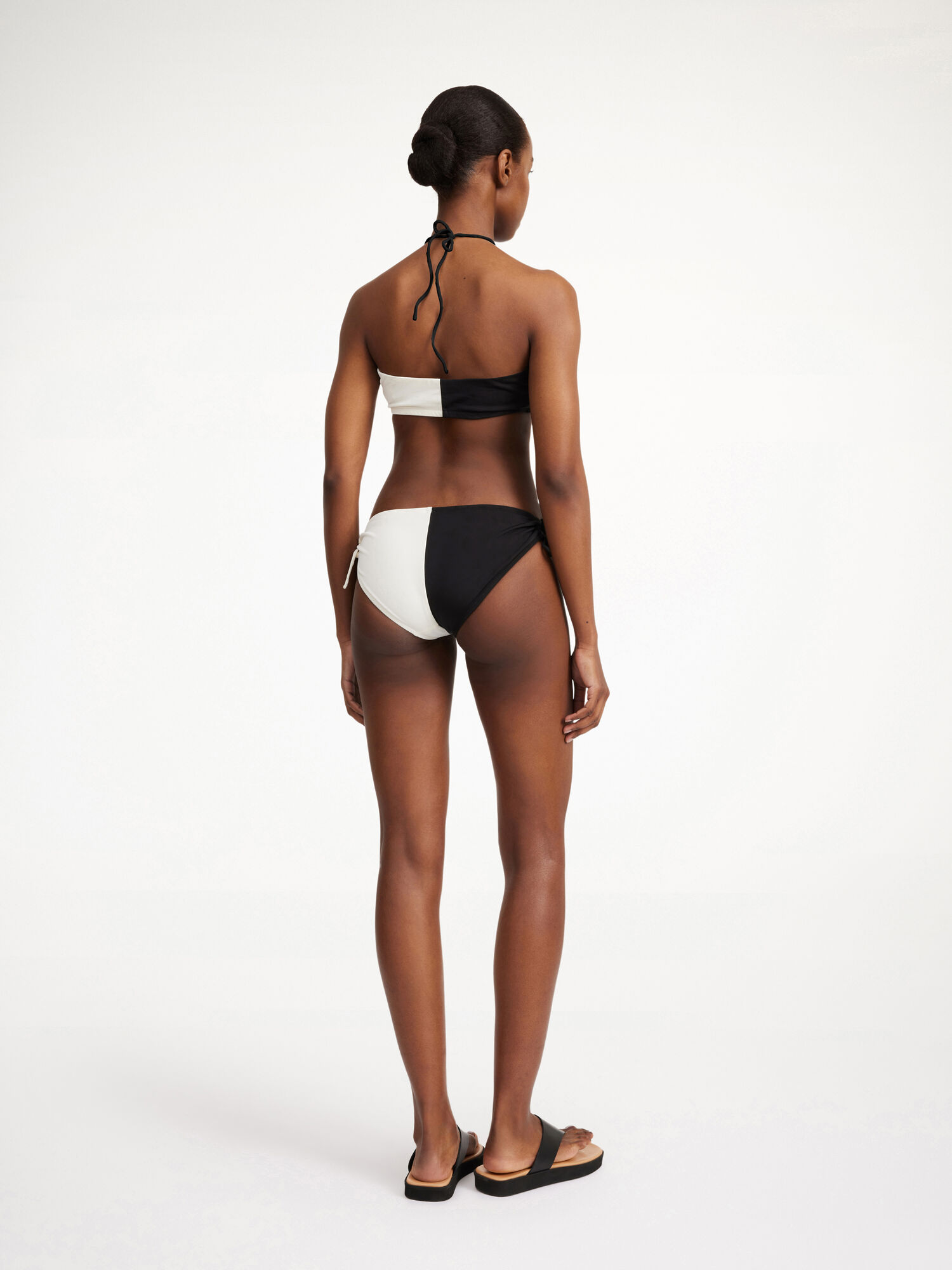 By Malene Birger Seabay Low Bikini Bottoms Badkläder Randig Svarta Vita | SE_BB77610