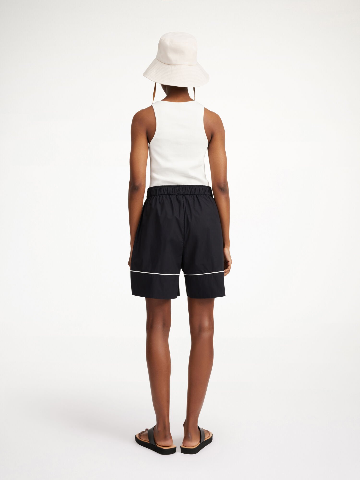 By Malene Birger Siara Organic Cotton Shorts Svarta | SE_BB68169