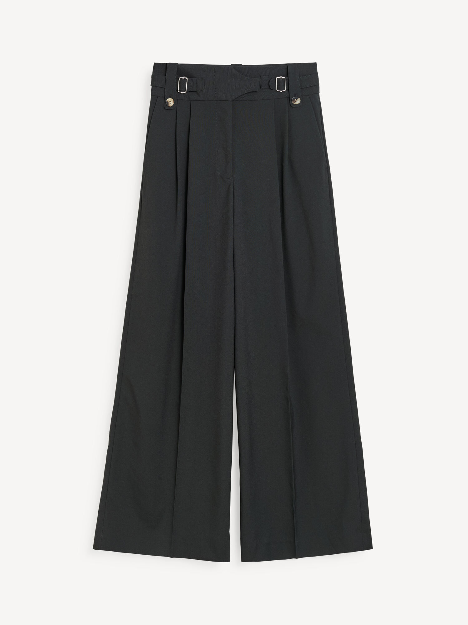 By Malene Birger Taal High-waisted Långbyxor Svarta | SE_BB79105