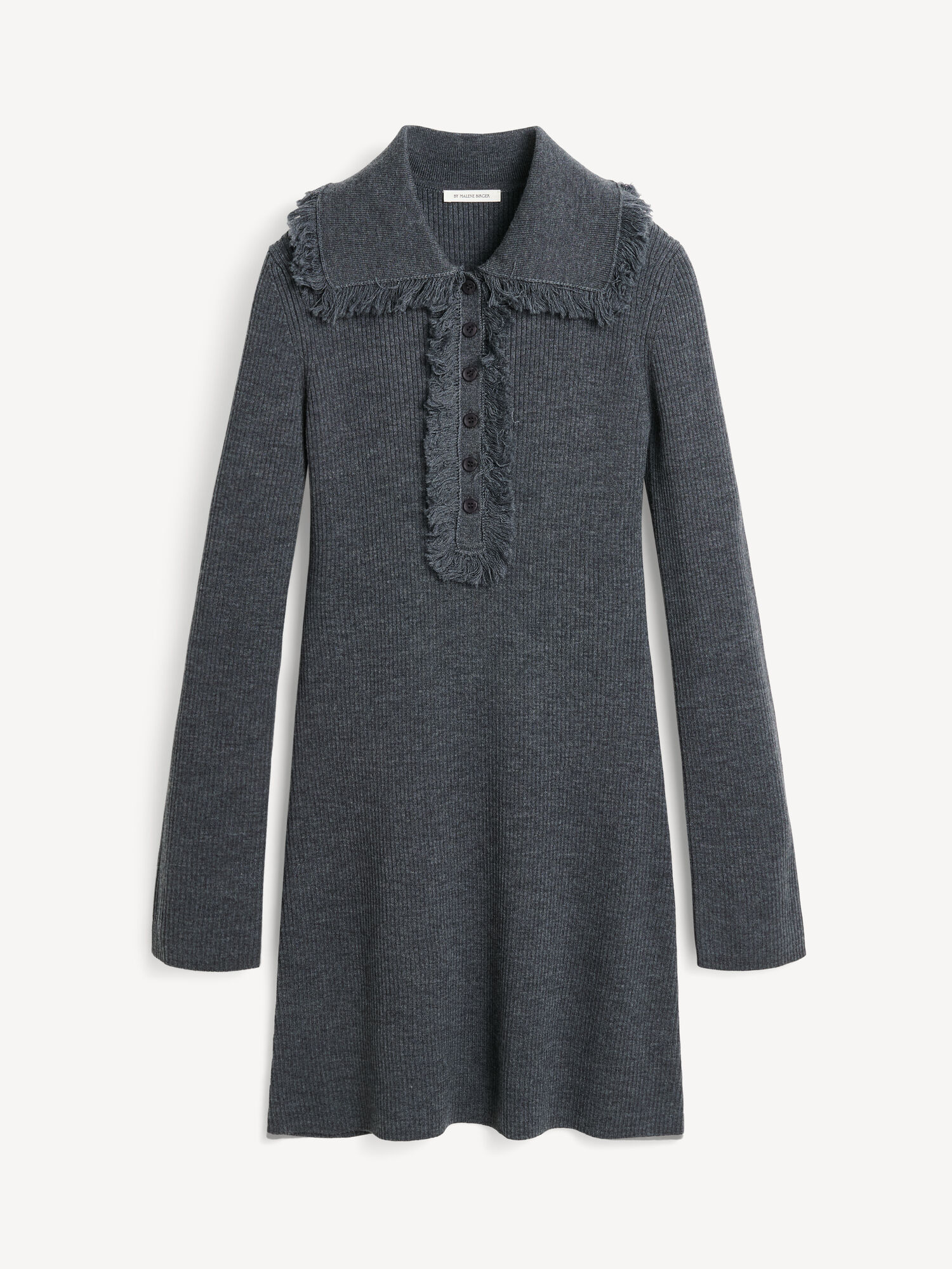 By Malene Birger Tonai Merino Wool Dress Stickat Grå | SE_BB60096