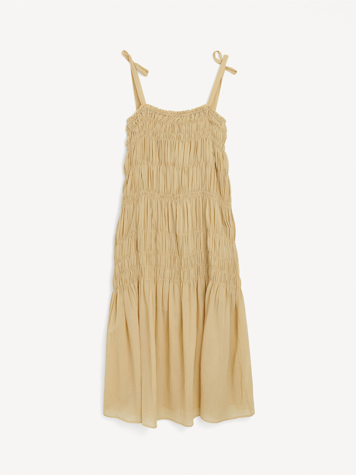 By Malene Birger Vyra Organic Cotton Maxi Klänning Wet Sand | SE_BB67342